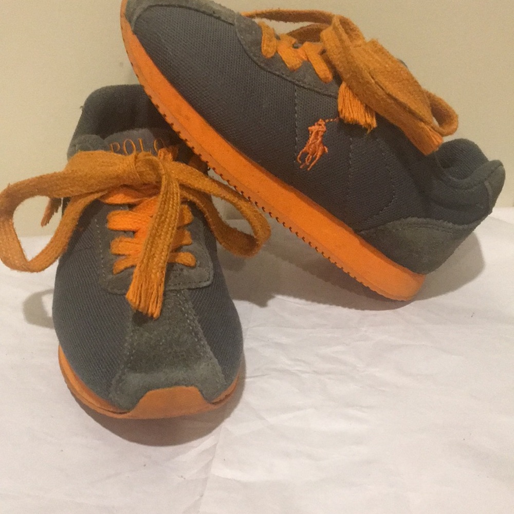Polo by Ralph Lauren Train89 kids sneakers suede canvas size 10.5